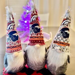 Denver Broncos Gnomes Set of 3